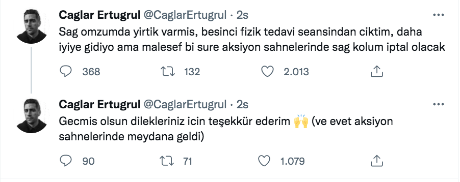 caglar ertugrul teskilat dizisi setinde sakatlandi